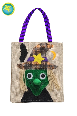 BORSETTA HALLOWEEN DI TELA STREGA